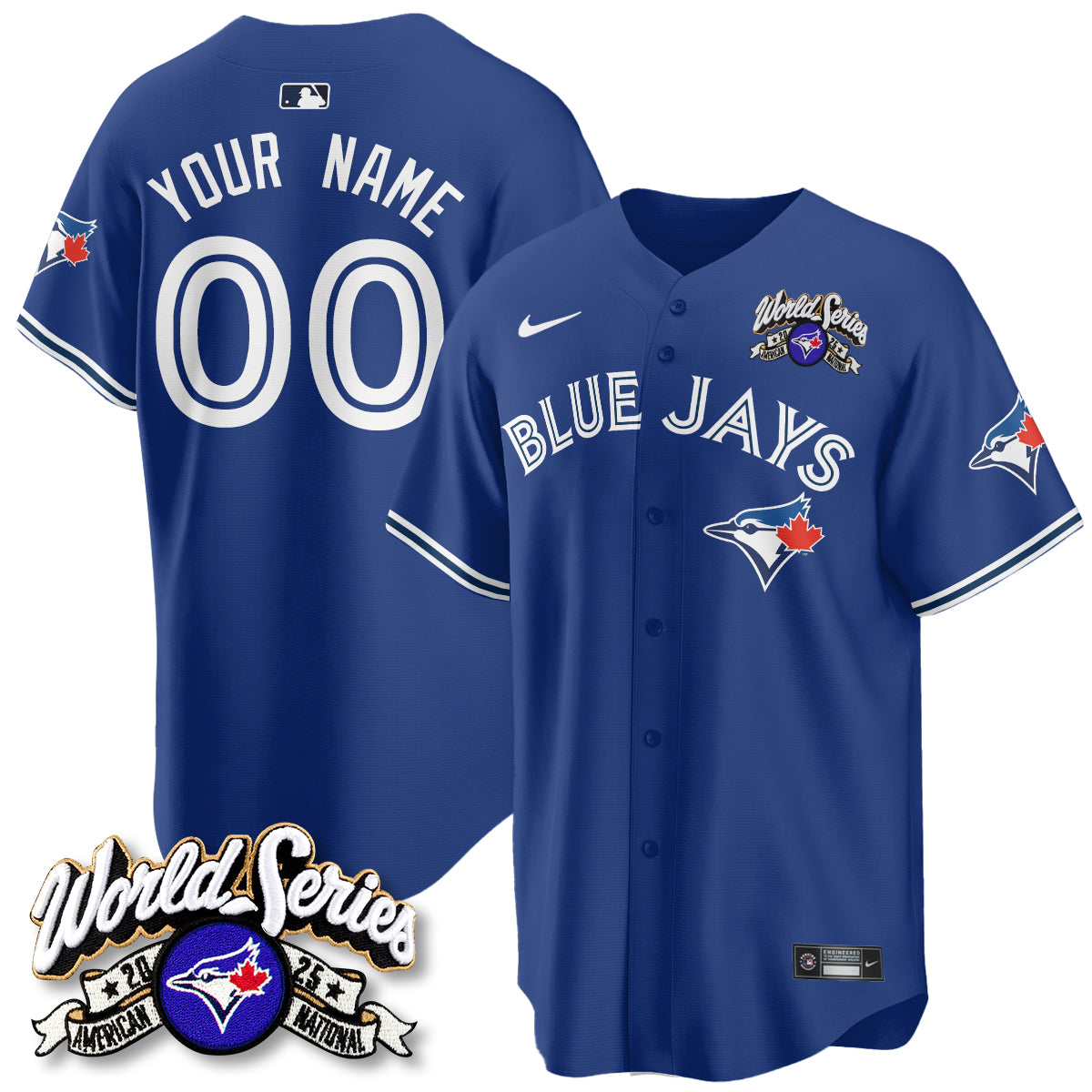 TOR 2025 American League Champions Custom Jersey - Stitched