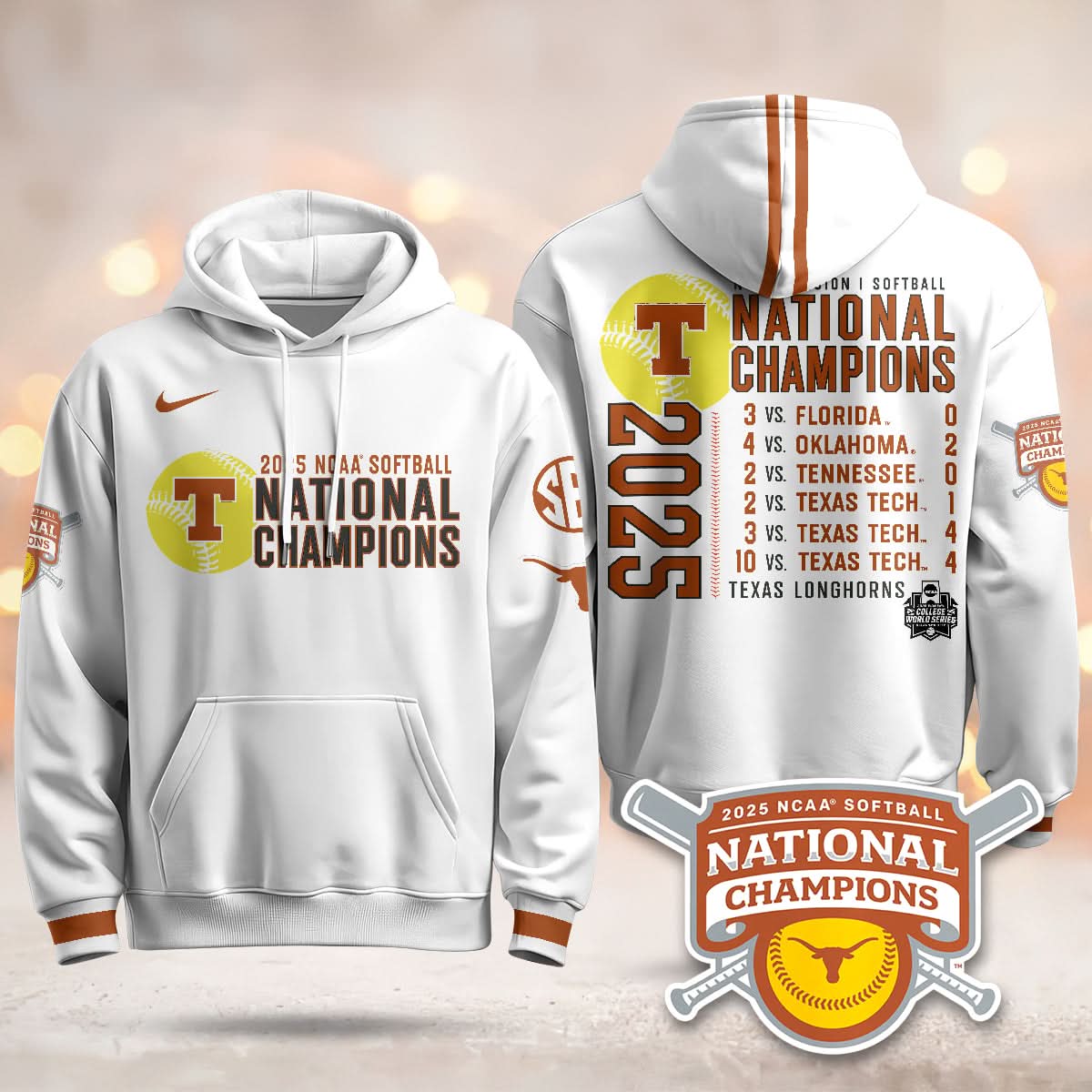 TL Softball 2025 World Series Champions Hoodie - Printed