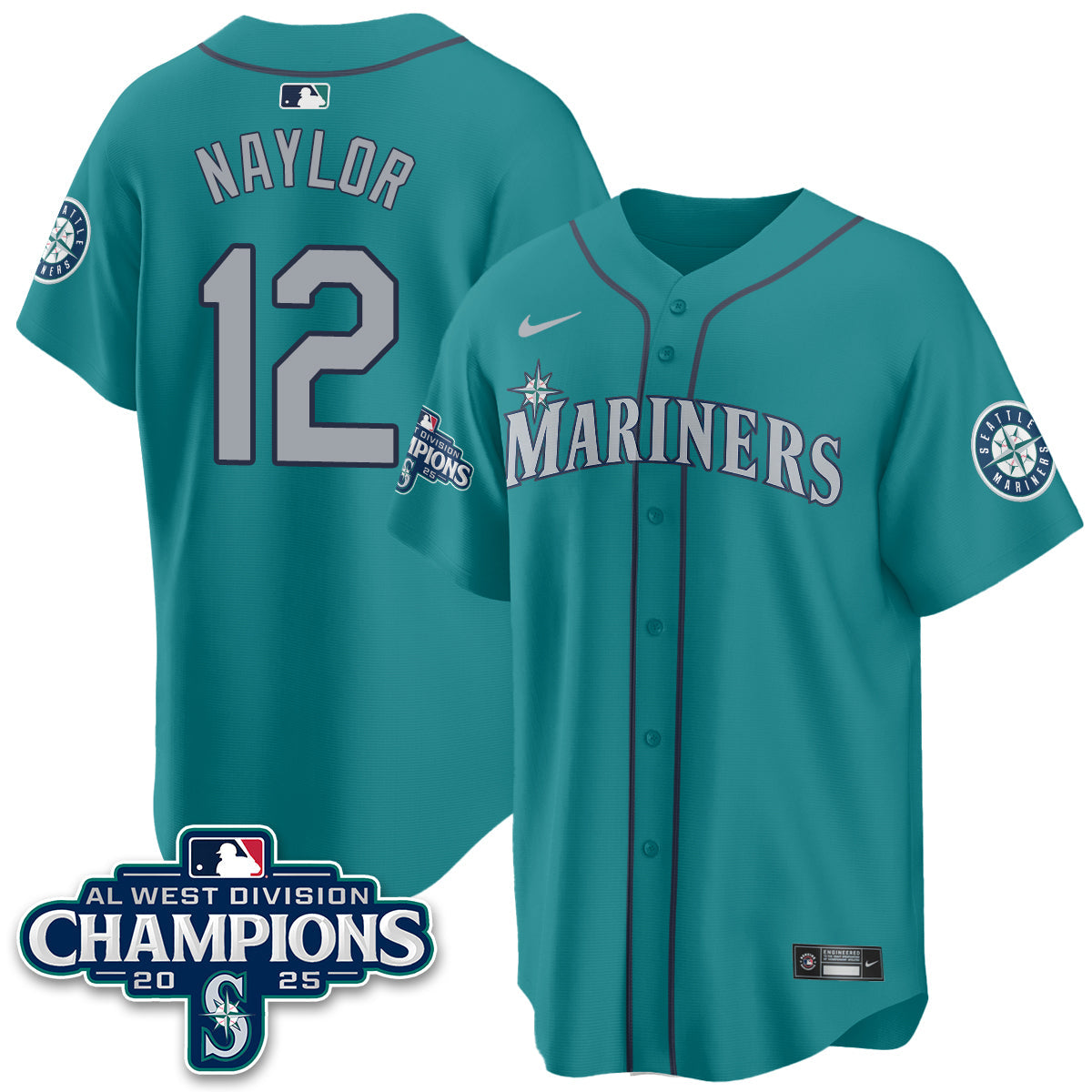 SM 2025 AL West Division Champions Jersey - Stitched