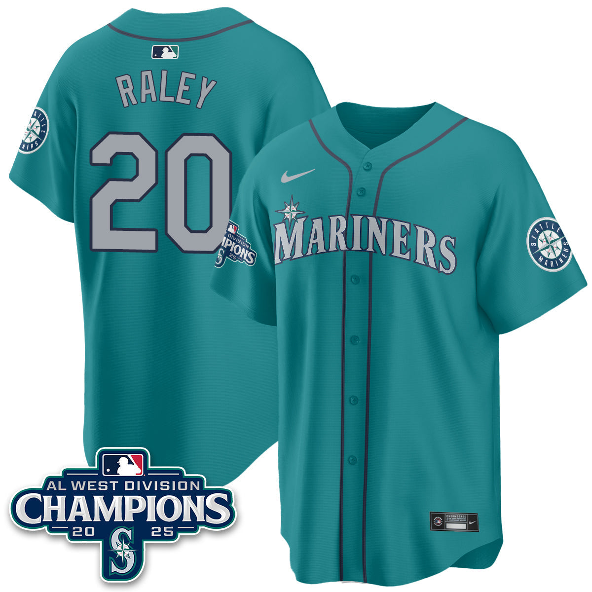 SM 2025 AL West Division Champions Jersey - Stitched