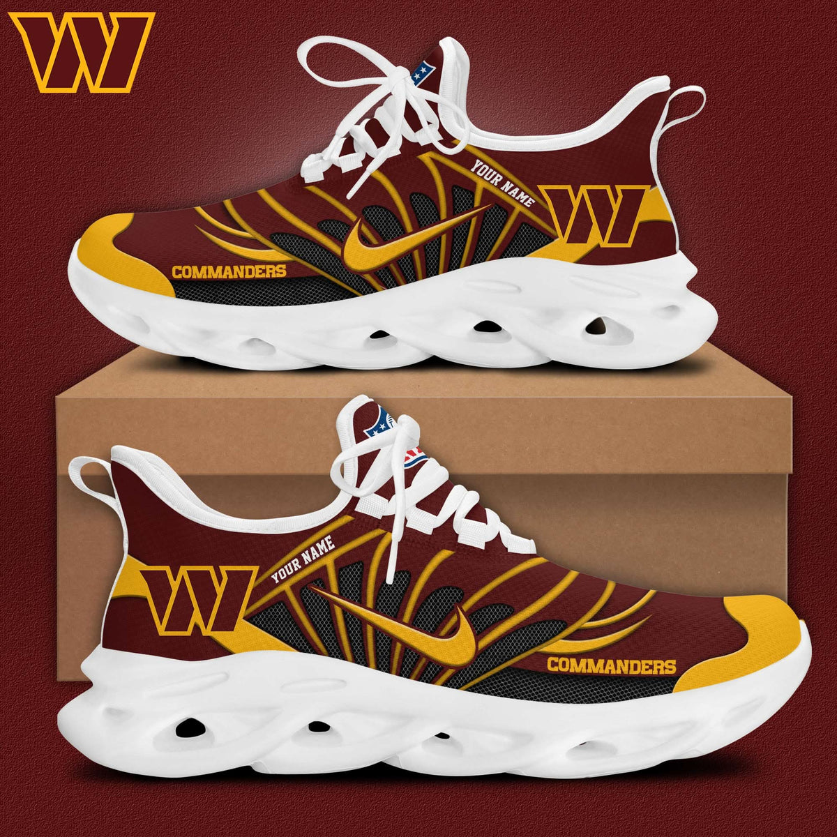 Washington Commanders Customized Premium Max Soul Shoes
