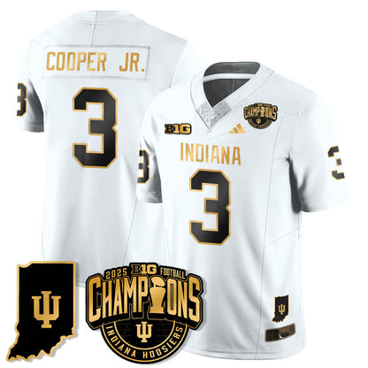IND Vapor Limited Football Gold Jersey - Big 10 Champions - Stitched