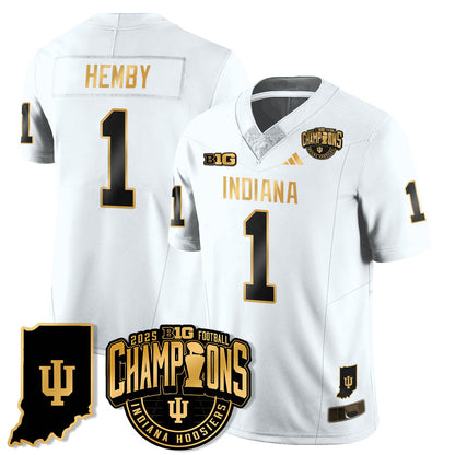 IND Vapor Limited Football Gold Jersey - Big 10 Champions - Stitched