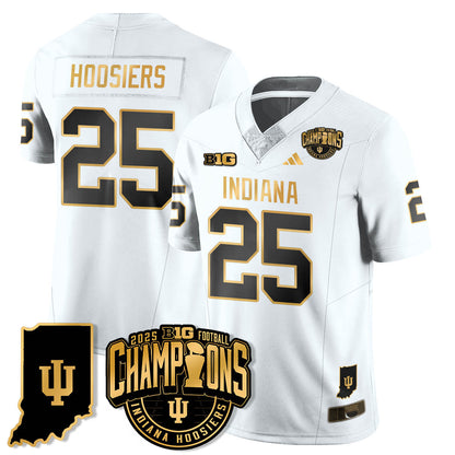 IND Vapor Limited Football Gold Jersey - Big 10 Champions - Stitched
