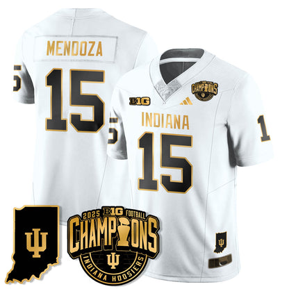 IND Vapor Limited Football Gold Jersey - Big 10 Champions - Stitched
