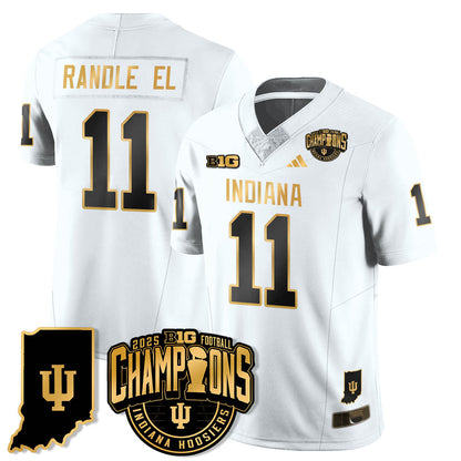 IND Vapor Limited Football Gold Jersey - Big 10 Champions - Stitched