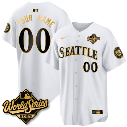 SEA 2025 World Series Gold Custom Jersey - Stitched