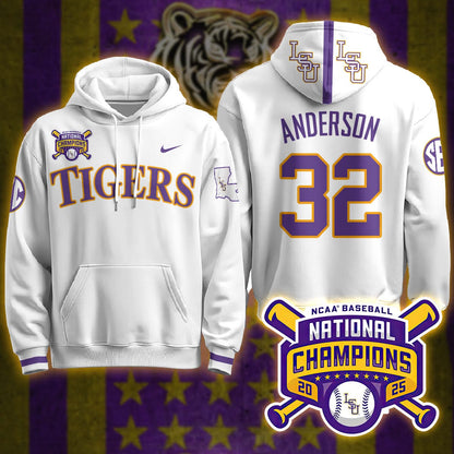 LSU 2025 World Series Champions Limited Hoodie - Stitched
