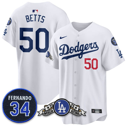 LAD 2025 National League Champions Jersey - Stitched