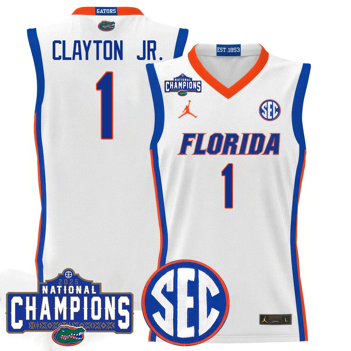 FG 2025 National Champions Basketball Jersey - Stitched