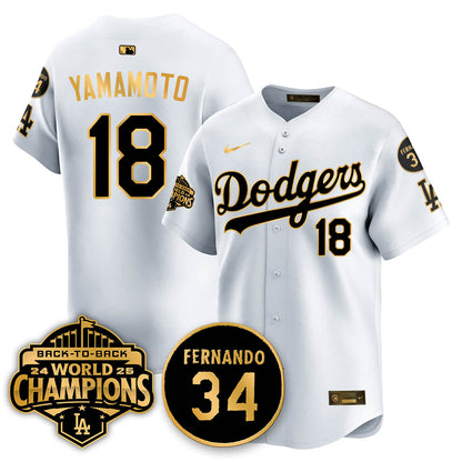LAD 2025 Back To Back Champions Jersey - Stitched
