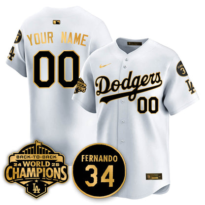 LAD 2025 Back To Back Champions Custom Jersey - Stitched