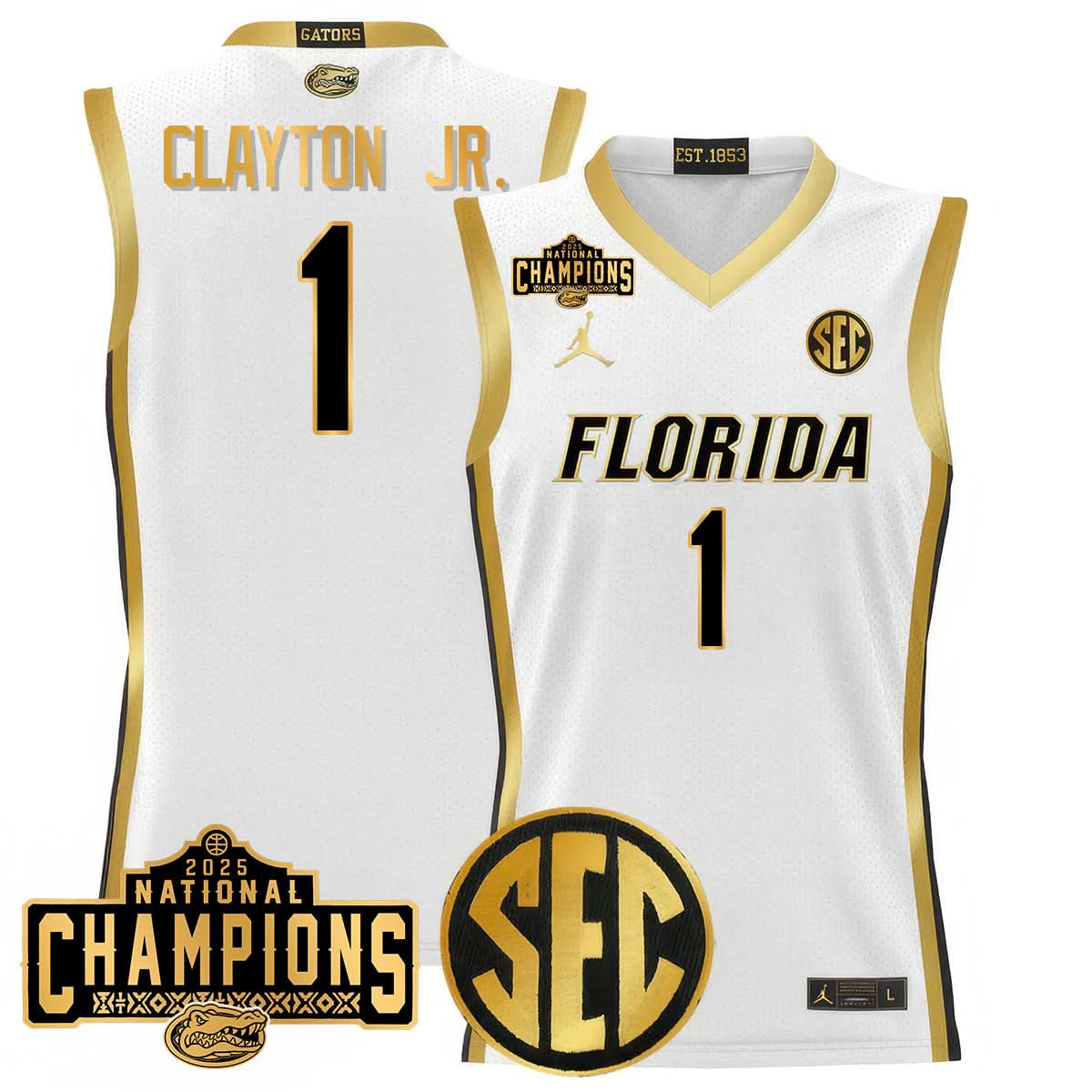 FG 2025 National Champions Basketball Jersey - Stitched