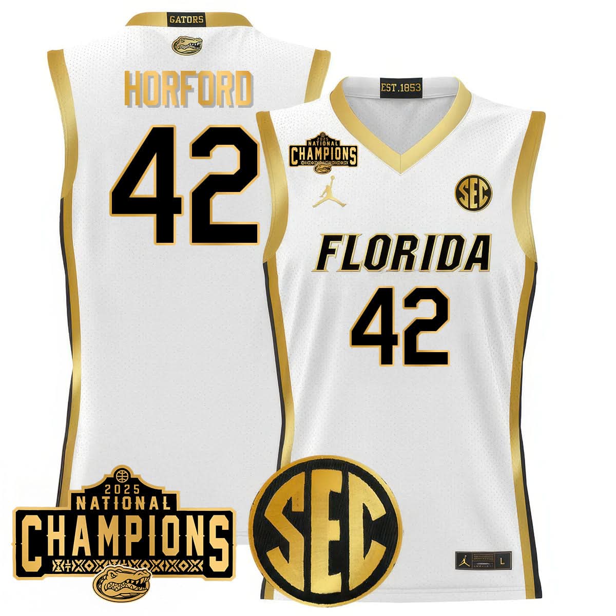 FG 2025 National Champions Basketball Jersey - Stitched