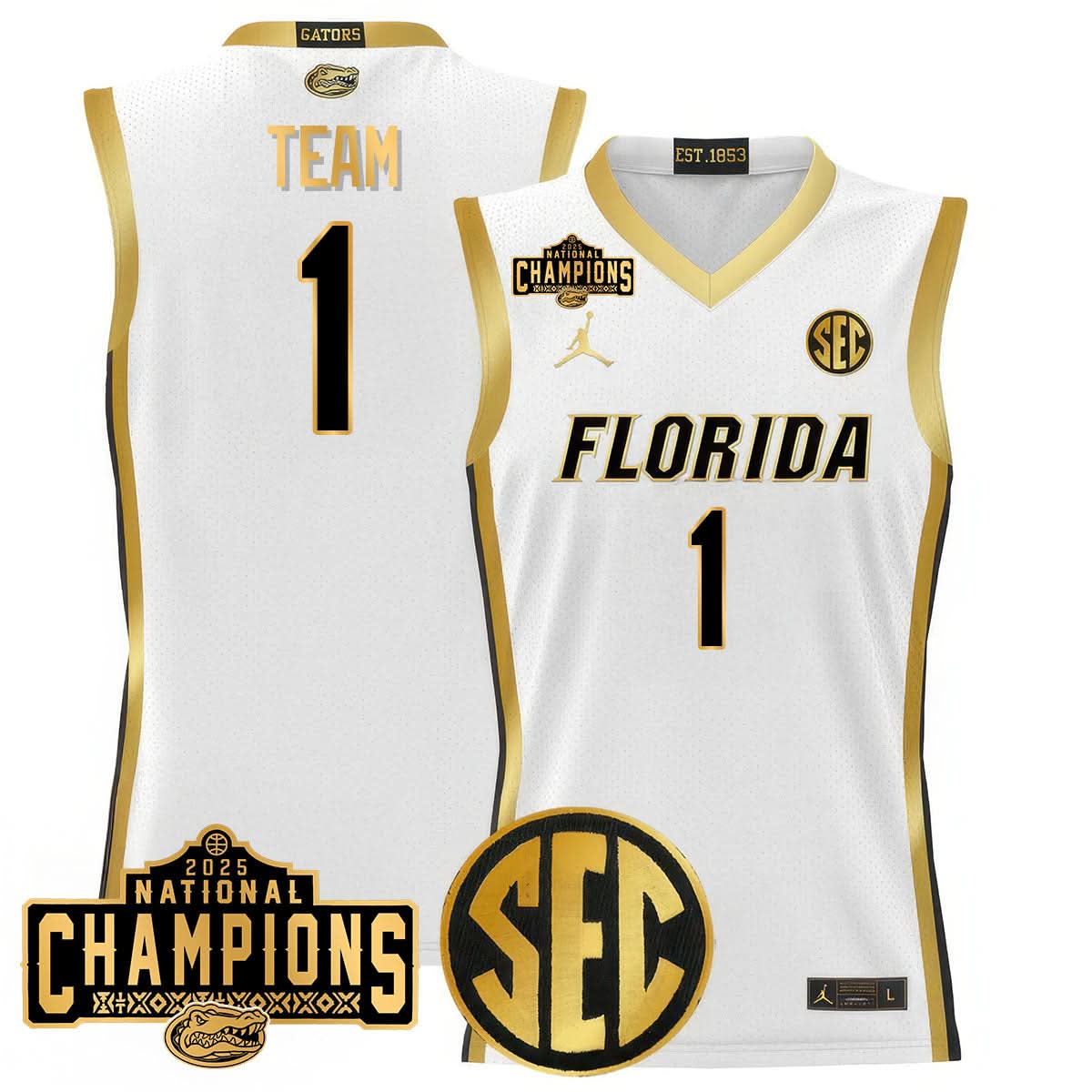 FG 2025 National Champions Basketball Jersey - Stitched