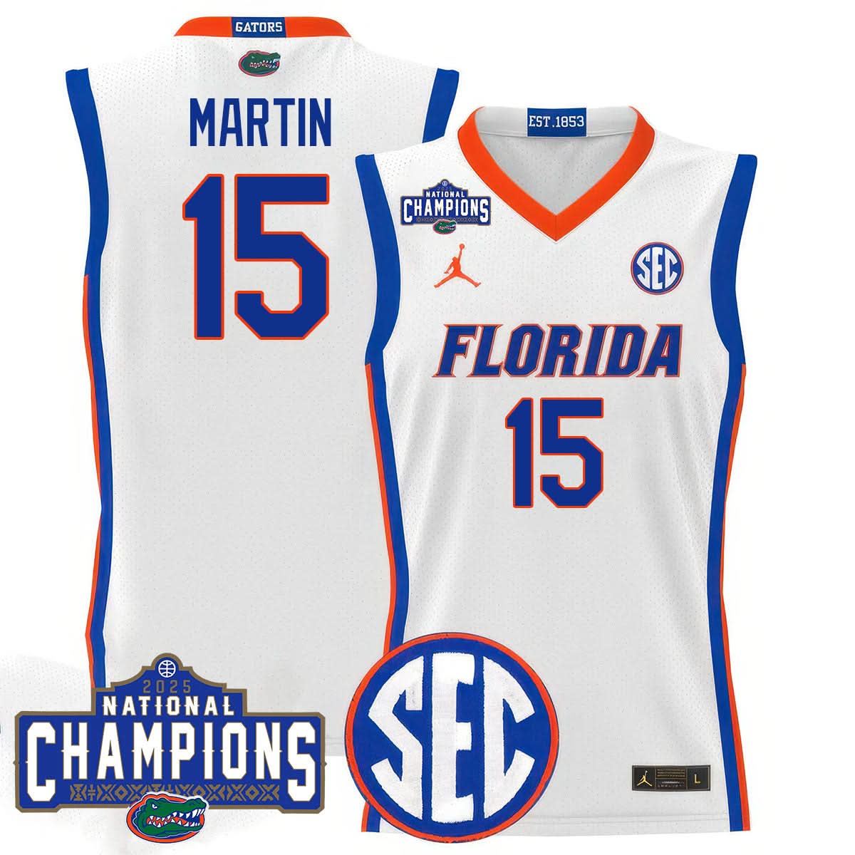 FG 2025 National Champions Basketball Jersey - Stitched