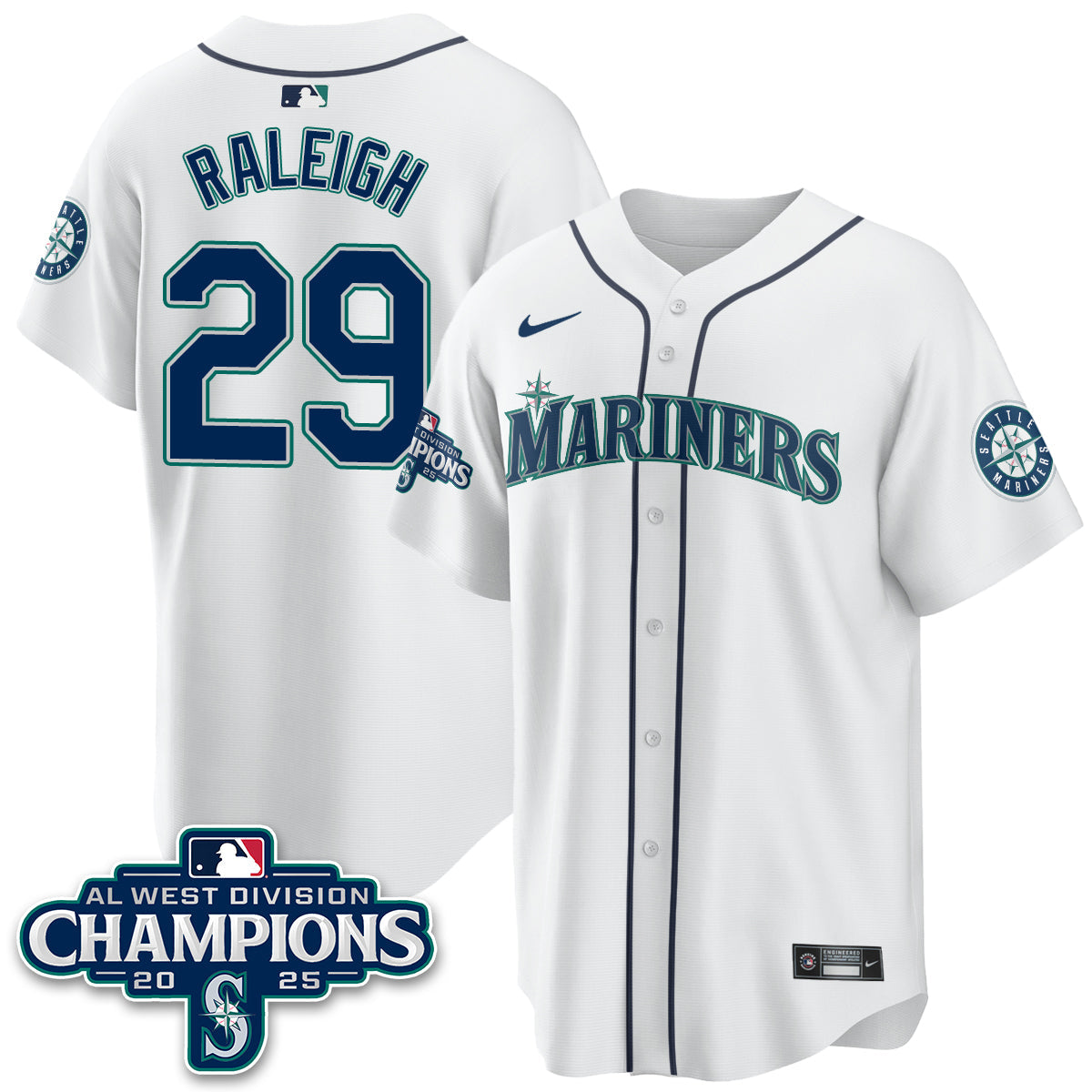 SM 2025 AL West Division Champions Jersey - Stitched