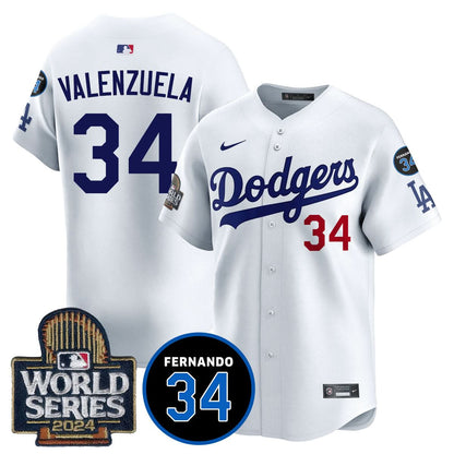 LAD Fernando Valenzuela Memorial Jersey - Stitched