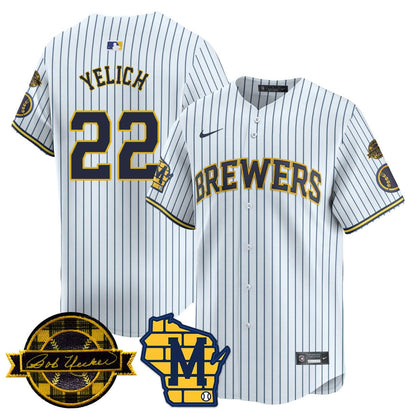 MB 2025 Limited Jersey - Bob Uecker Patch - Stitched