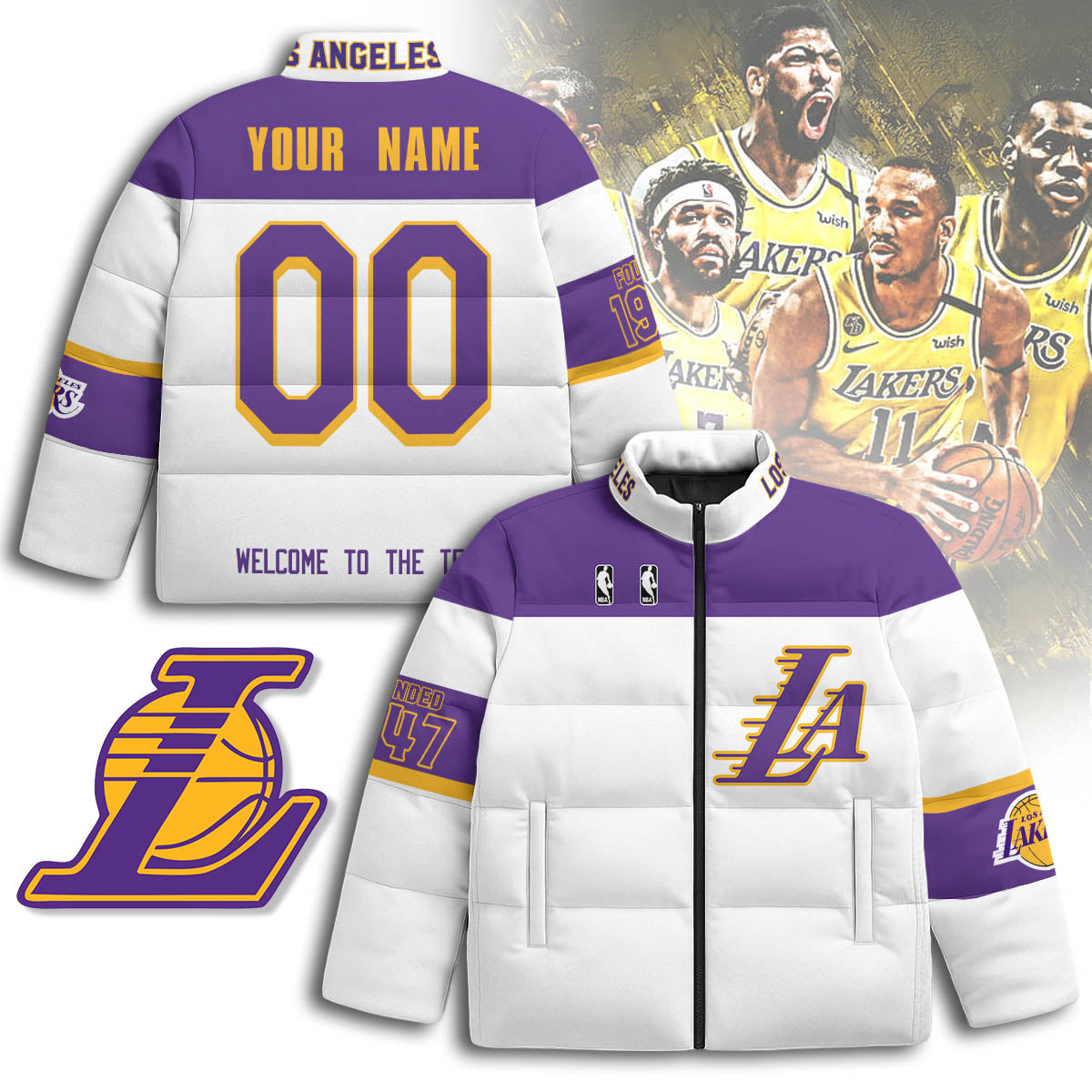 LAL Unisex Custom Puffer Jacket