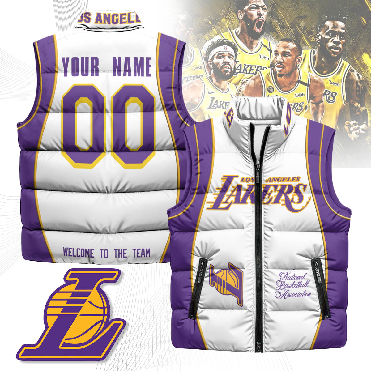 LAL Unisex Custom Puffer Vest