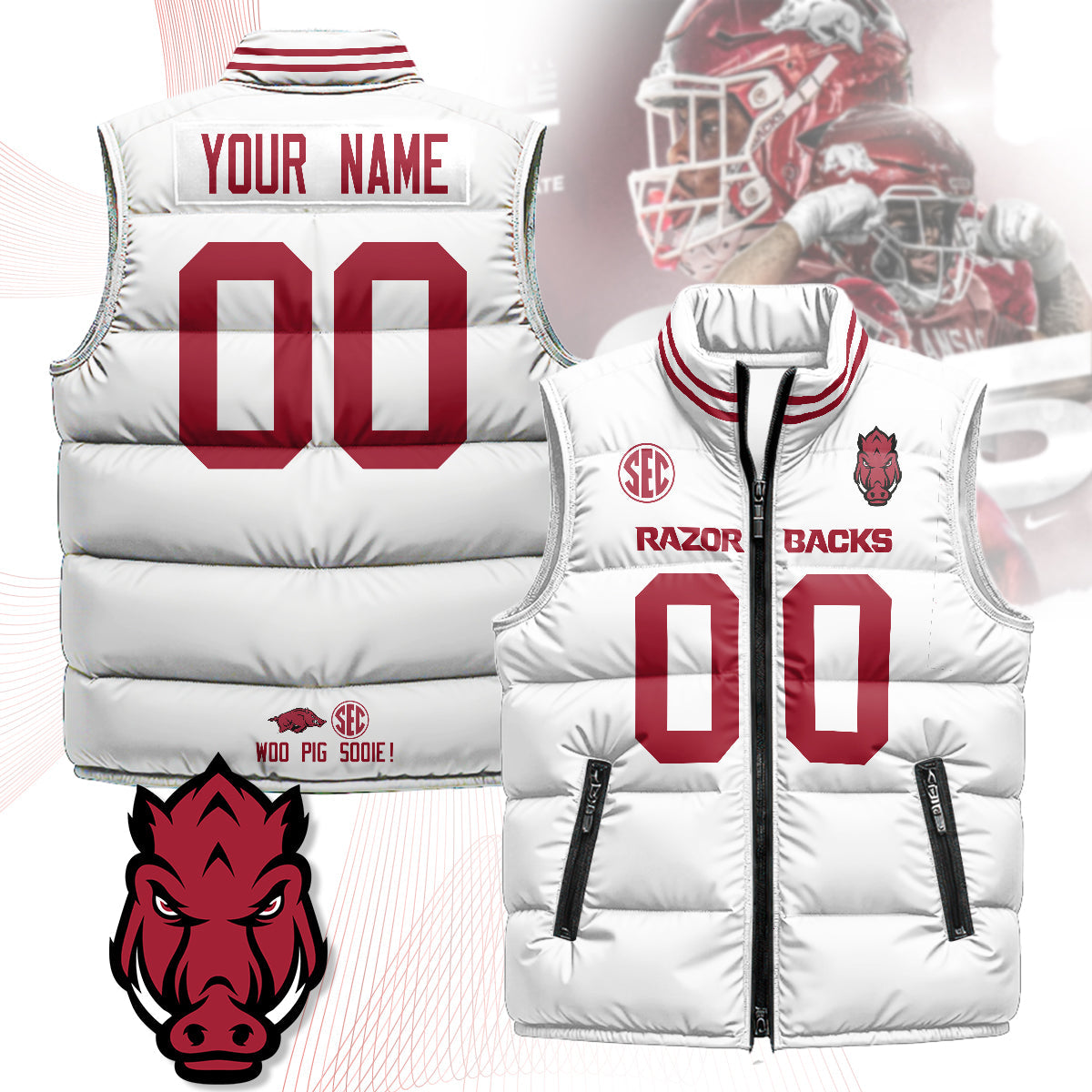 Personalized AR Unisex Puffer Vest
