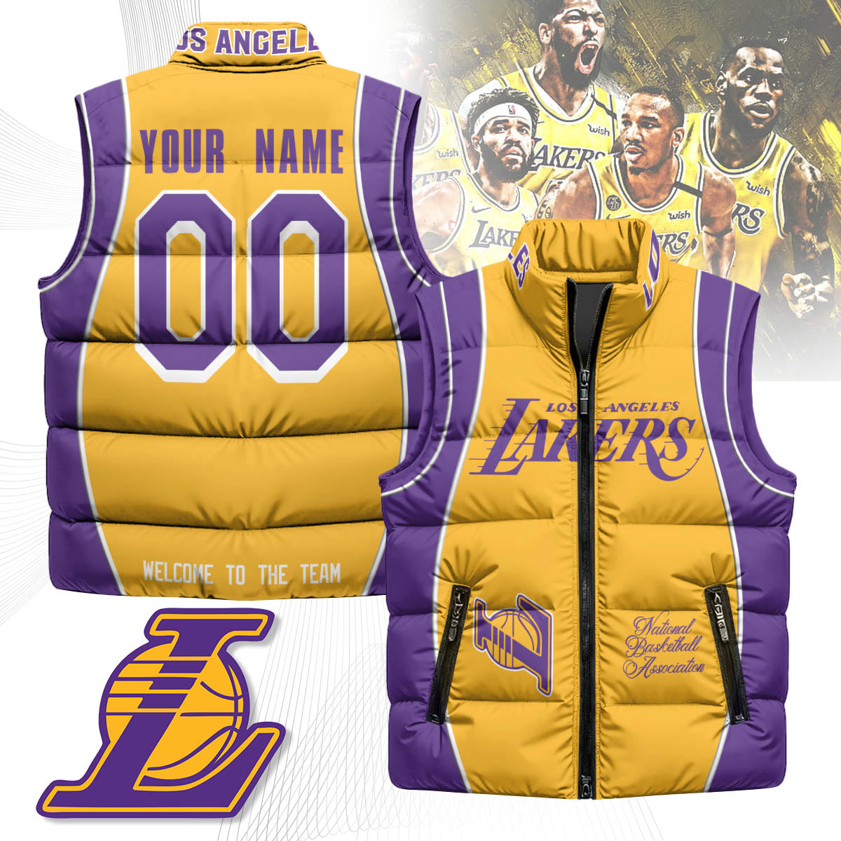 LAL Unisex Custom Puffer Vest