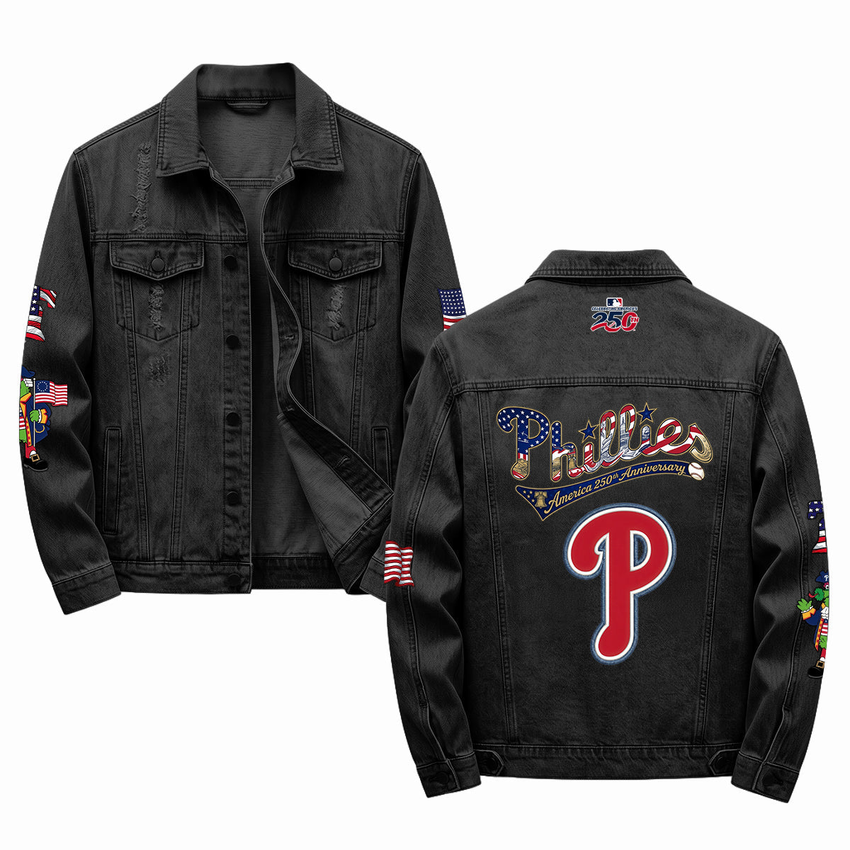 PHI 2026 Independence Day USA Denim Jacket - Printed