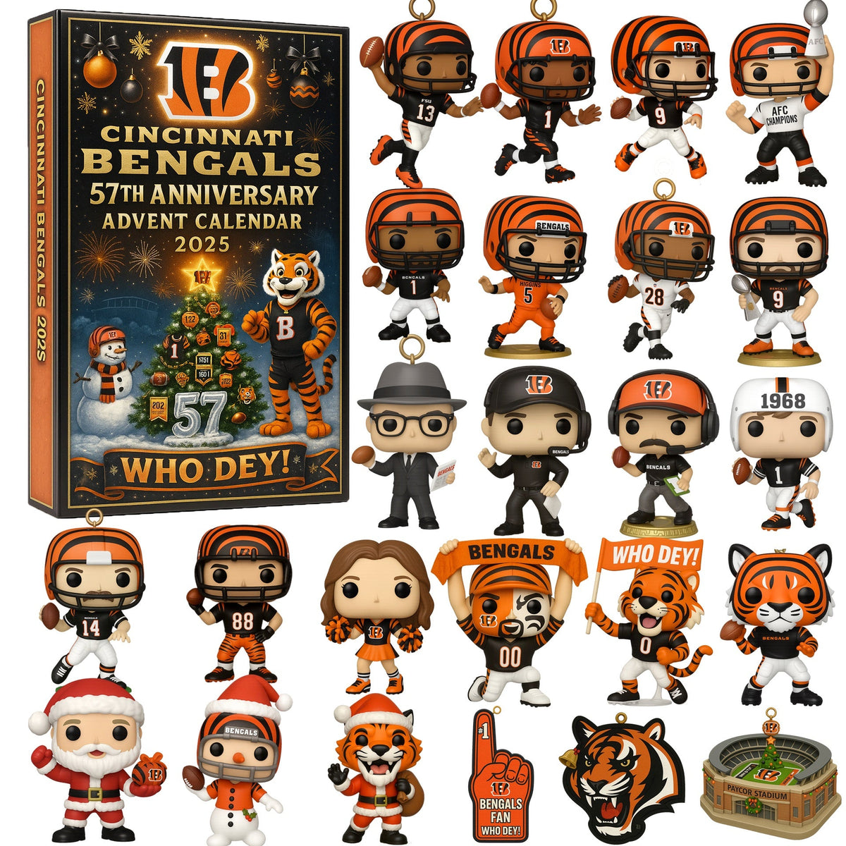 Cincinnati Bengals 57th Anniversary Advent Calendar 2025