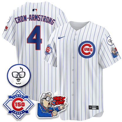CHC 150th Anniversary Harry Caray Holy Cow Vapor Premier Limited Jersey - Stitched V2