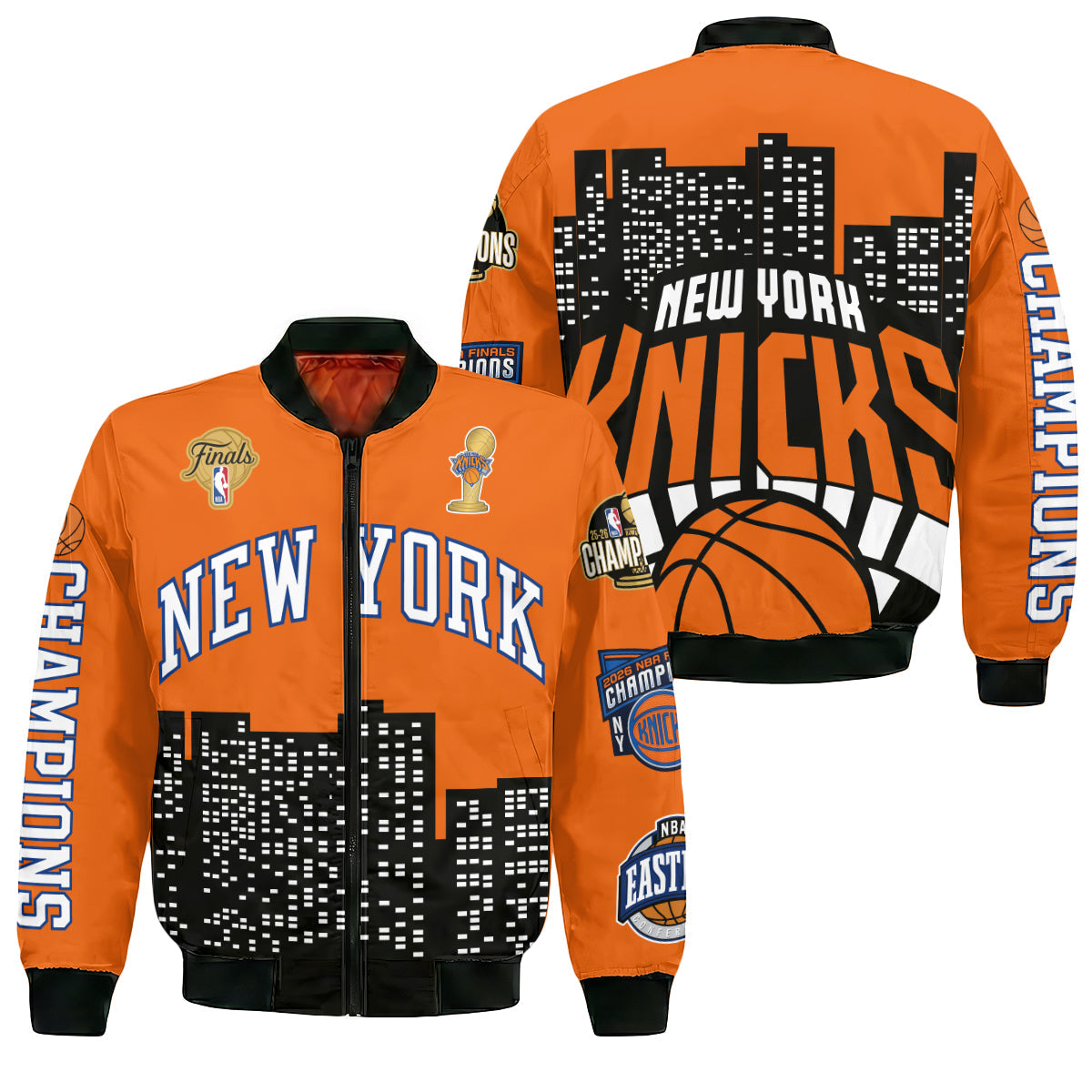 NYK 2026 Basketball  Finals Champions Limited Edition Bomber Jacket V2 - Printed