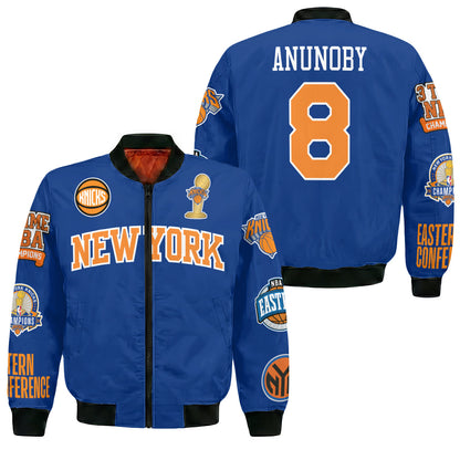 NYK 2026 Basketball  Finals Champions Limited Edition Bomber Jacket - Printed