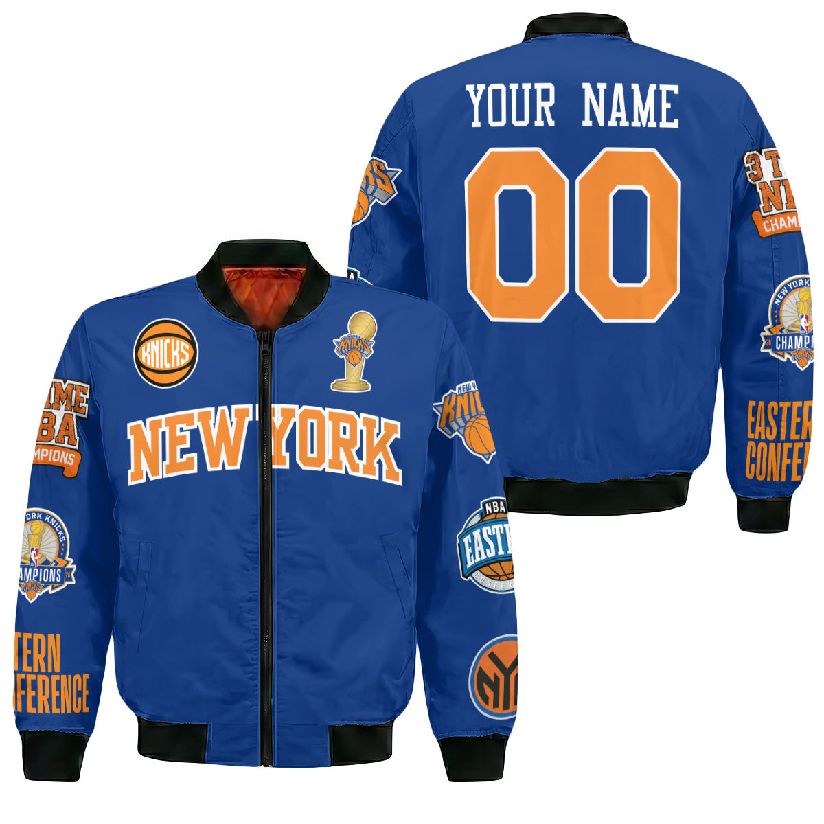 NYK 2026 Basketball  Finals Champions Limited Edition Custom Bomber Jacket - Printed