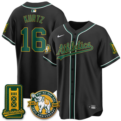 OAK 2026 Black Out Style - Celebrating 125 Years -  Limited Vapor Jersey - Stitched