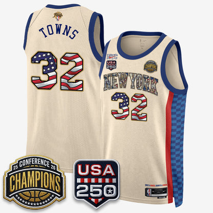 NYK 2026 Basketball  Eastern Conference Champions x Fourth of July Vapor Jersey - Stitched