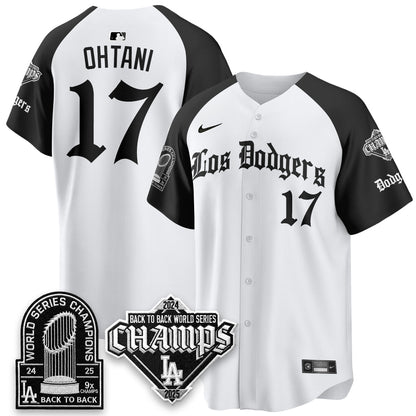 LAD World Series Champions B2B Patch Vapor Premier Limited Gothic Edition Jersey - Stitched