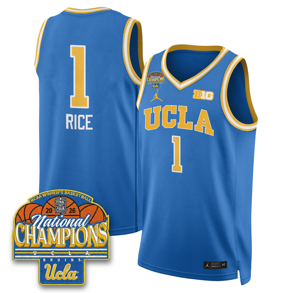 UCLA Women's Basketball National Champion 2026 Limited Jersey -  Stitched