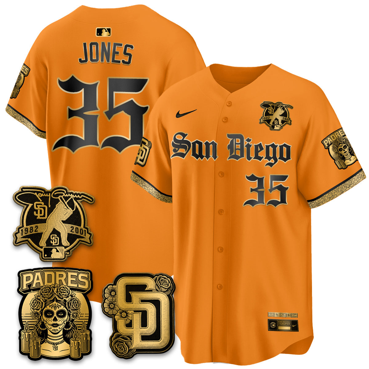 SD 2026 City Connect x Tony Gwynn Patch Vapor Premier Limited Jersey - Stitched - V2