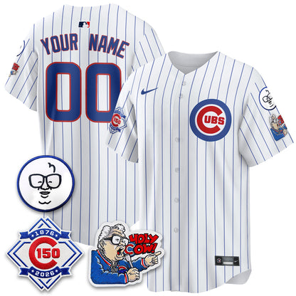 CHC 150th Anniversary Harry Caray Holy Cow Vapor Premier Limited Custom Jersey - Stitched V2