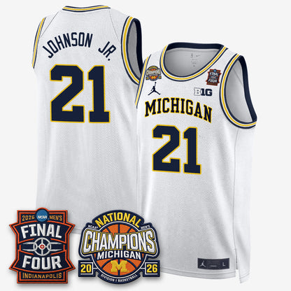MICH Men's Basketball National Champions Big Text Limited Vapor Jersey - Stitched