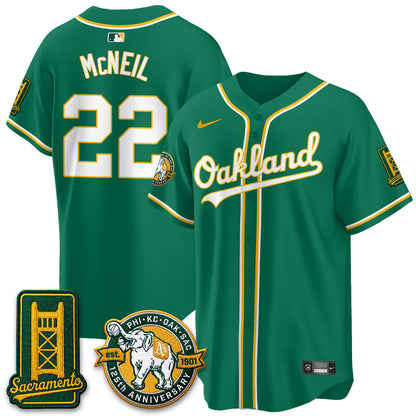 OAK 2026 Black Out Style - Celebrating 125 Years -  Limited Vapor Jersey - Stitched