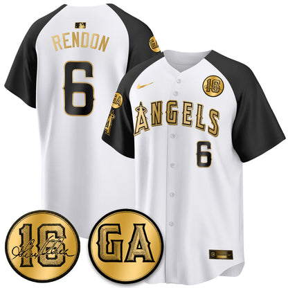 LAA Garret Anderson Tribute Patch Vapor Jersey - Stitched V2