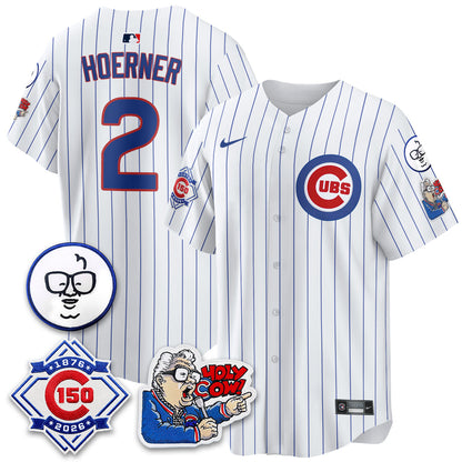 CHC 150th Anniversary Harry Caray Holy Cow Vapor Premier Limited Jersey - Stitched V2
