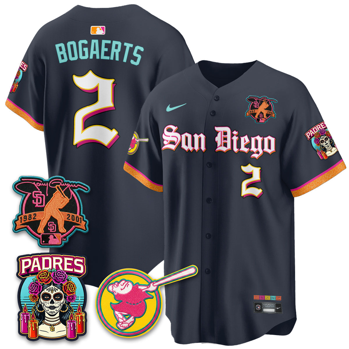 SD 2026 City Connect x Tony Gwynn Patch Vapor Premier Limited Jersey - Stitched