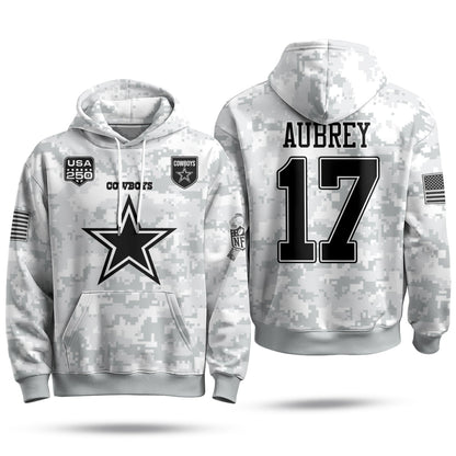 DAL 2026 Salute To Service Edition Pullover Hoodie - Printed