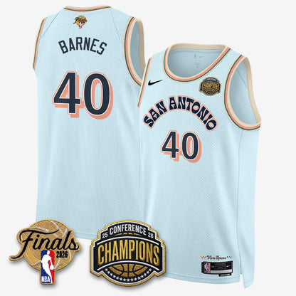 SAS 2026 Basketball  Western Conference Champions Vapor City Edition Jersey - Stitched