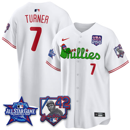 PHI Phanatic 2026 New Era & 250th USA Vapor Limited Jersey - All Star Game - Stitched