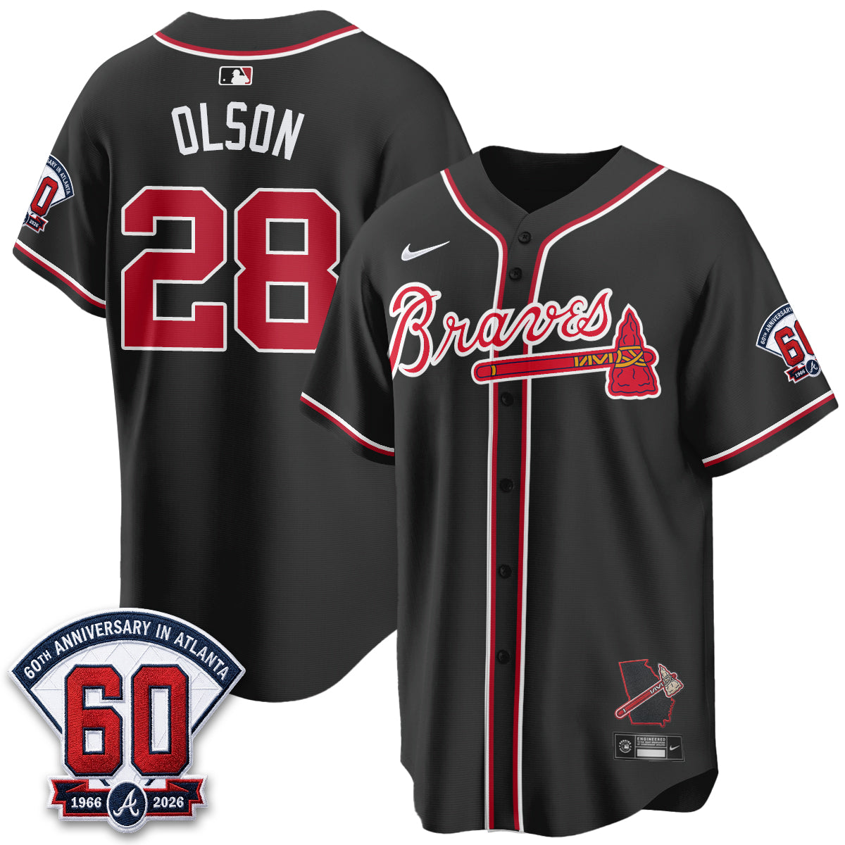 ATL 2026 Black Out Style Vapor Limited Jersey - Stitched