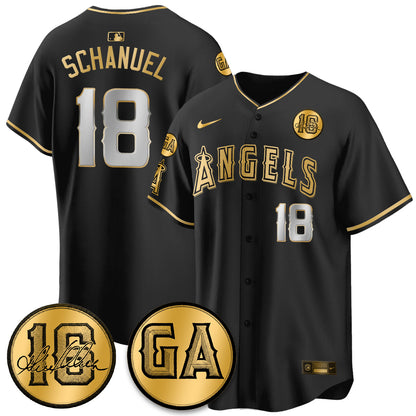 LAA Garret Anderson Tribute Patch Vapor Jersey - Stitched V2