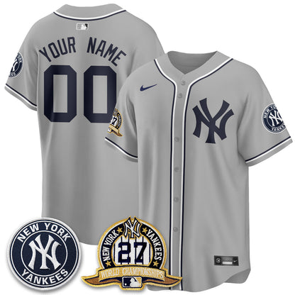 NYY 2026 Black Out Style Vapor Limited Custom Jersey - Stitched